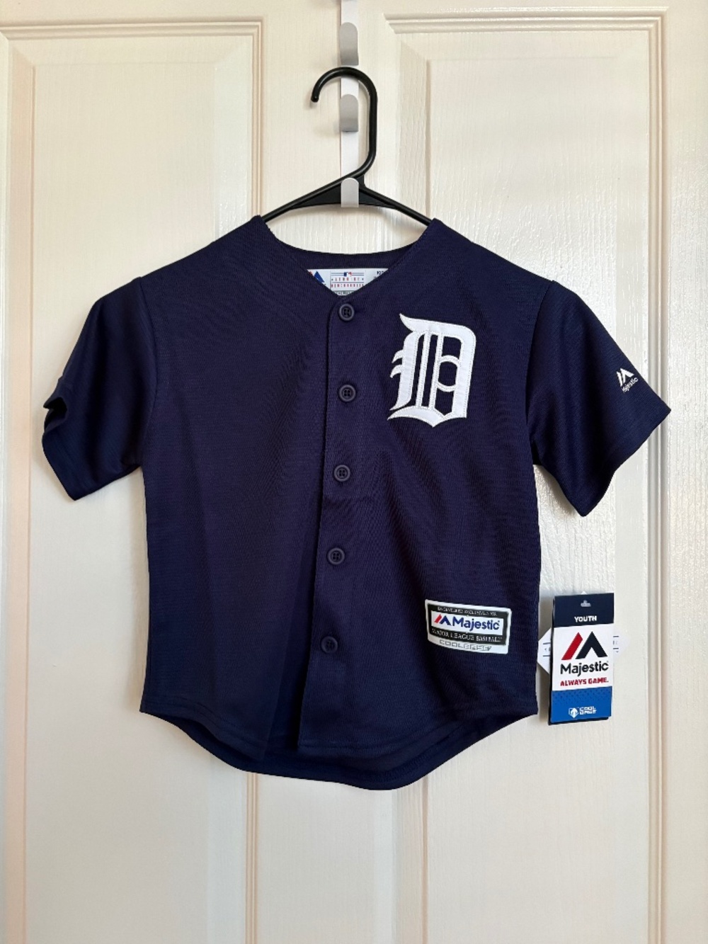 Baseball Detroit Tiger Shirt Blue Size 4T NWT